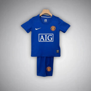 Manchester United Retro Visitante 08-09 Equipación para niños