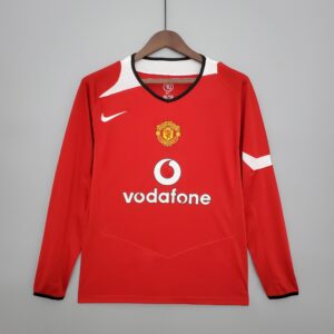 Manchester United Retro Local 04-06 Manga larga